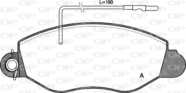 OPEN PARTS Комплект тормозных колодок, дисковый тормоз BPA0772.22